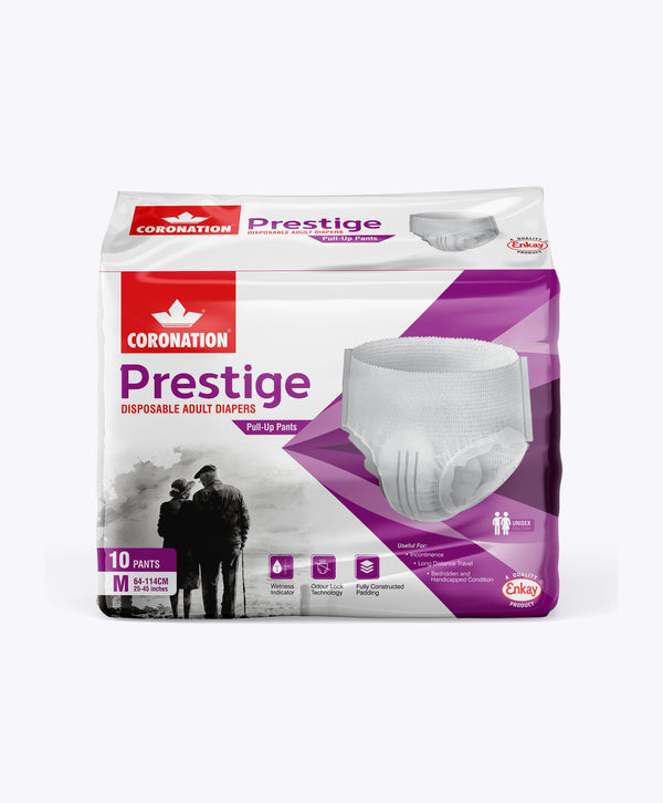 Coronation Prestige Disposable Adult Diaper - Pull Up Pants (Size - M)