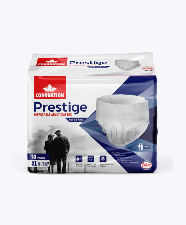 Coronation Prestige Disposable Adult Diaper - Pull Up Pants (Size - XL)