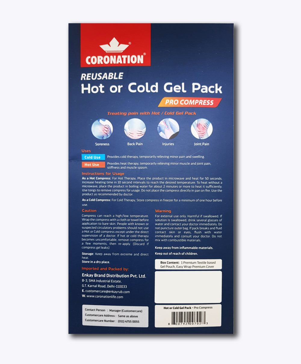 Coronation Ice Bag + Hot & Cold Gel Pack - Pro Compress Combo