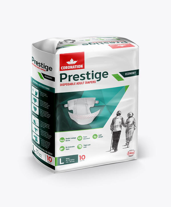 Coronation Prestige Disposable Adult Diaper (Size L)