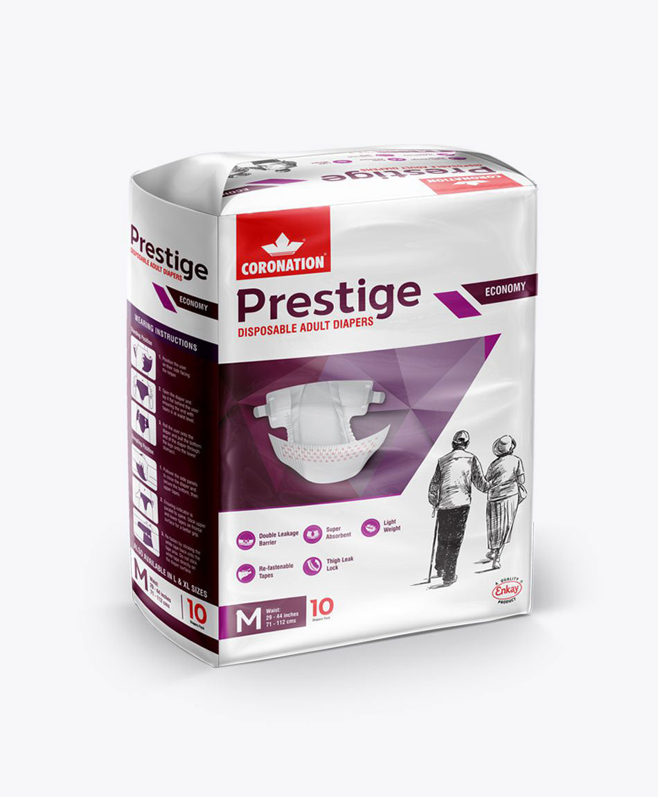 Coronation Prestige Disposable Adult Diaper (Size M)